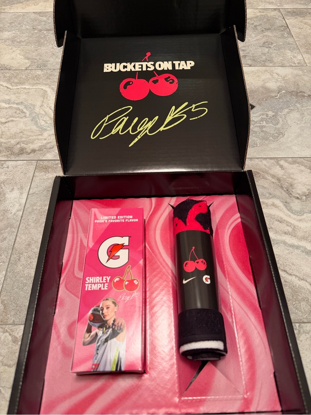 Paige Bueckers Shirley Temple Gatorade + Sweat Towel Capsule LIMITED EDITION